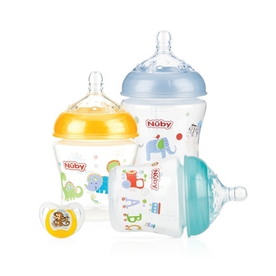 Nuby InIfant Bottle – 3 pack + Bonus Pacifier (3 adet+Emzik)