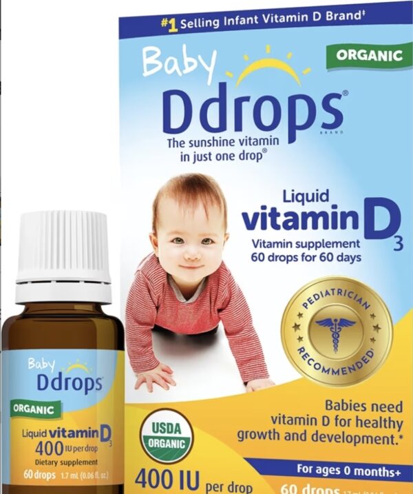 Ddrops Baby Vitamin D3 400IU 60 drops skt.2029