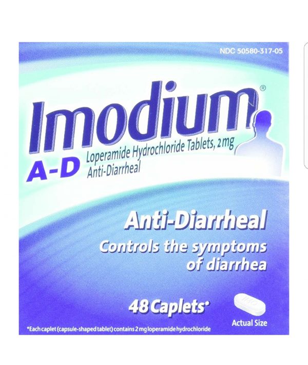 Imodium A-D Diarrhea Relief Caplets, 48 count, 2 mg