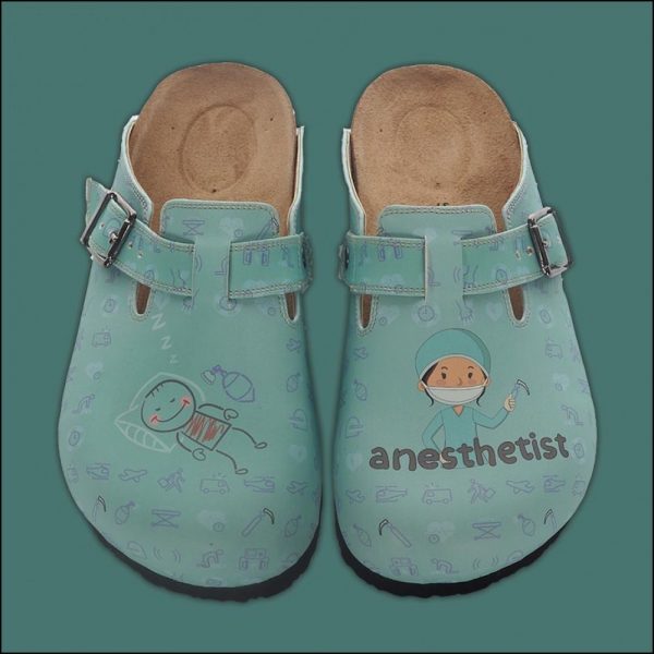 ShoeRokee Anesthetist Themed Women Clogs  Size 8-9
