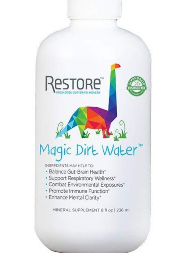 Restore Magic Dirt Water for Kids’ Gut Health | Restore 4 Life Terrahydrite Humic Substances for Digestive Wellness, Immune Function, Protection from Environmentals, Mental Clarity | 8 Ounce Kids
