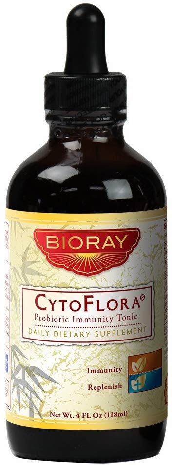 Probiotic Immune Support Herbal Supplement by Bioray | CytoFlora Improves Healthy Bowel, Gut and Immune Function, Amplifies Sociability, Cognitive Awareness and Moods | 4 fl oz