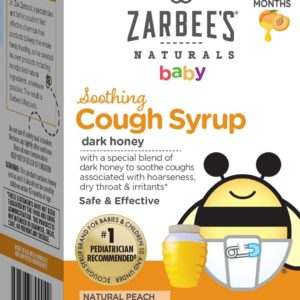 Zarbee’s Naturals Baby Cough Syrup with Agave & Thyme, Natural Grape Flavor, 2 Ounce Bottle