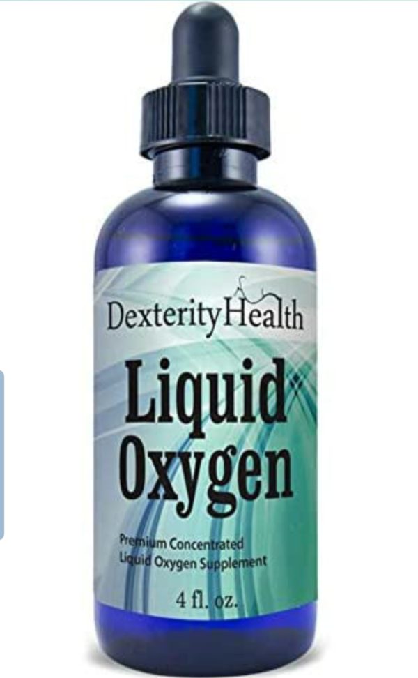 Dexterity Health Liquid Oxygen Drops 4 oz. Dropper-Top Bottle, Vegan, All-Natural and 100% Sterile, Proprietary Blend of Oxygen-Rich Compounds, Stabilized Liquid Oxygen Drops