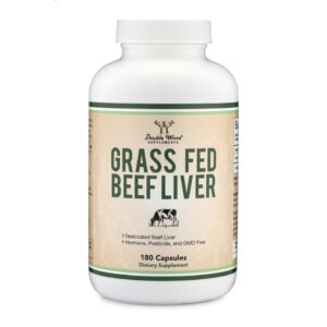 Grass Fed Beef Liver Capsules (1,000mg of Grass Fed, Desiccated Beef Liver per Serving, 180 Capsules, 3 Month Supply) Supplement for Digestion, Immune Health, Energy, and Wellness by Double Wood