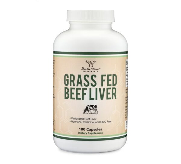 Grass Fed Beef Liver Capsules (1,000mg of Grass Fed, Desiccated Beef Liver per Serving, 180 Capsules, 3 Month Supply) Supplement for Digestion, Immune Health, Energy, and Wellness by Double Wood